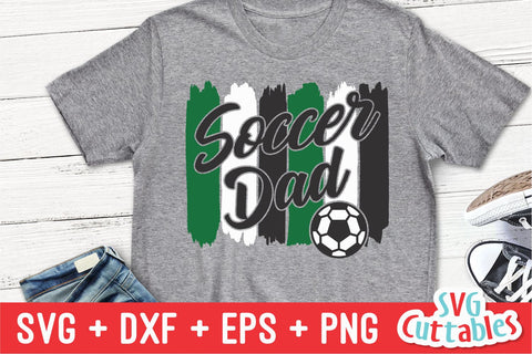 Soccer Dad svg - Soccer Cut File - svg - eps - dxf - png - Brush Strokes - Silhouette - Cricut - Digital Download SVG Svg Cuttables 