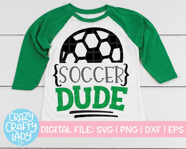 Soccer Dude | SVG Cut File SVG Crazy Crafty Lady Co. 