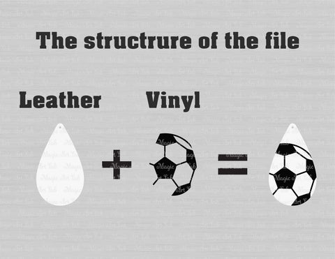 Soccer earring templates cut files SVG MagicArtLab 