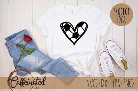 Soccer Heart SVG SVG Caffeinated SVGs 