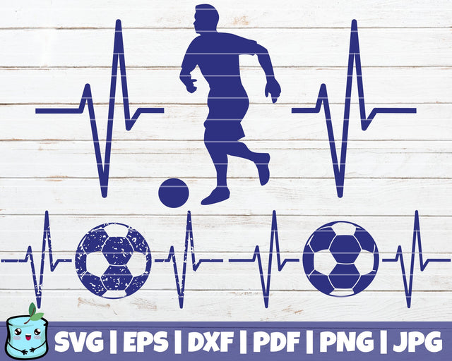 Soccer Heartbeats SVG MintyMarshmallows 