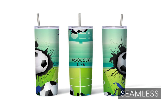 Soccer Life Tumbler Sublimation Sublimation SvgOcean 