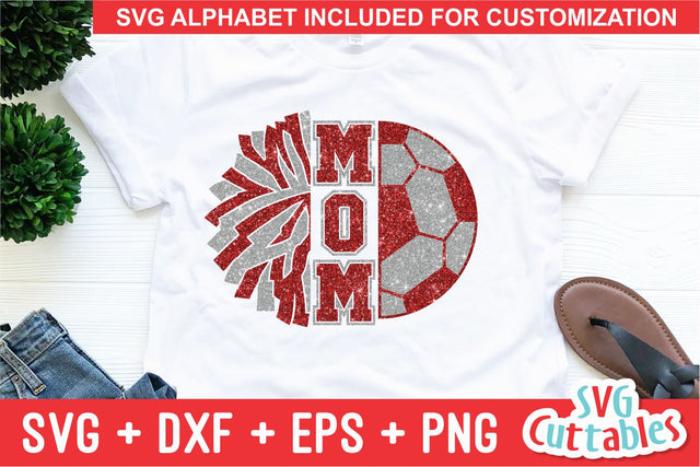 Soccer Mom and Cheer Mom svg - Soccer Mom svg - eps - dxf - png - Cheerleading - Cut File - Silhouette - Cricut - Digital Download SVG Svg Cuttables 