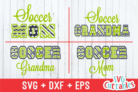 Soccer Mom / Grandma Patterned SVG Svg Cuttables 