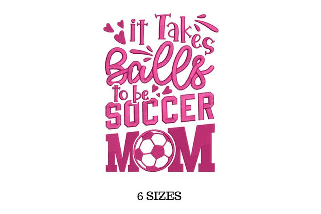 Soccer Mom, Mom Embroidery, Sports Embroidery Embroidery/Applique DESIGNS SVG Digital Designer 