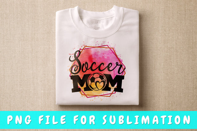 Soccer Mom PNG, Soccer Design For Sublimation Sublimation HappyDesignStudio 
