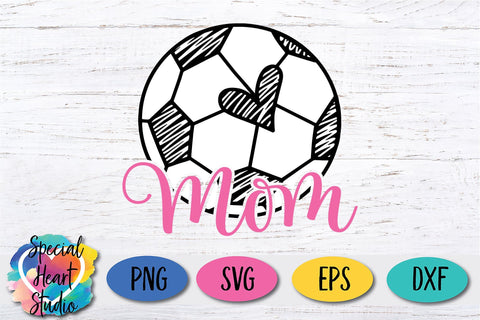Soccer Mom Scribble Ball SVG Special Heart Studio 