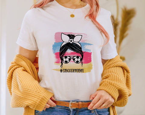 Soccer Mom Sublimation Designs Bundle, 6 Soccer Mom PNG Files, Loud And Proud Soccer Mom PNG, Soccer Mom Messy Bun PNG Sublimation HappyDesignStudio 