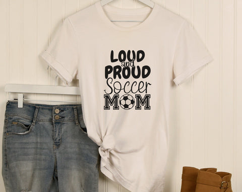 Soccer Mom SVG Bundle, 6 Designs, Soccer Mom Messy Bun SVG, Loud And Proud Soccer Mom SVG, My Favorite Player Calls Me Mom SVG SVG HappyDesignStudio 