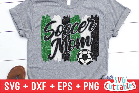 Soccer Mom svg - Soccer Cut File - svg - eps - dxf - png - Brush Strokes - Silhouette - Cricut - Digital Download SVG Svg Cuttables 