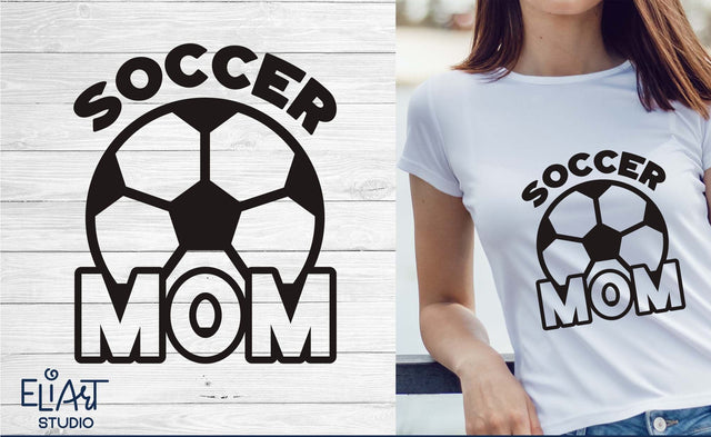 Soccer Mom SVG, Soccer PNG T-shirt Design, Soccer Fan SVG Design. SVG Elinorka 