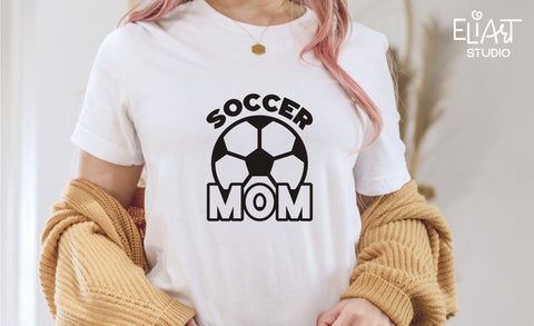 Soccer Mom SVG, Soccer PNG T-shirt Design, Soccer Fan SVG Design. SVG Elinorka 