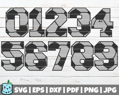 Soccer Numbers SVG MintyMarshmallows 