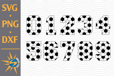 Soccer Numbers SVG, PNG, DXF Digital Files Include SVG SVGStoreShop 