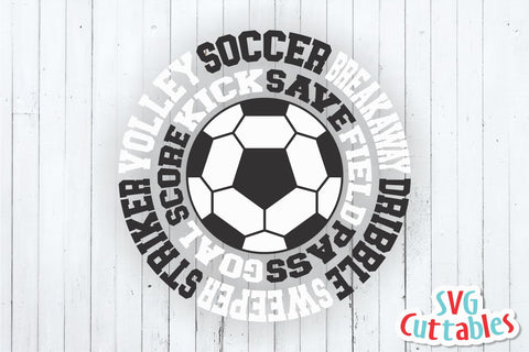Soccer Round Subway Art SVG Svg Cuttables 