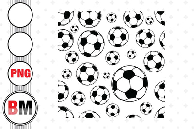 Soccer Seamless Pattern PNG Files Sublimation BMDesign 