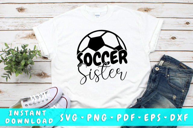 Soccer Sister SVG SVG HappyDesignStudio 