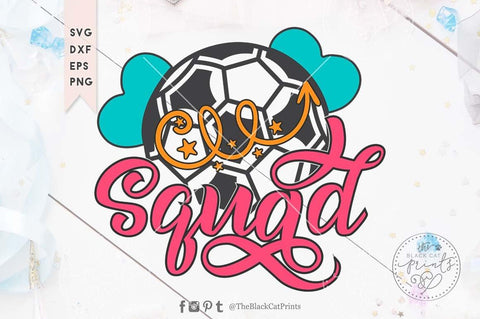 Soccer squad - 2 cut file SVG TheBlackCatPrints 