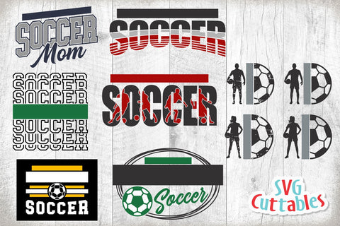 Soccer svg Bundle 2 - Soccer svg - Soccer Team - Soccer Template Bundle - svg - eps - dxf - png - Silhouette - Cricut - Digital File SVG Svg Cuttables 