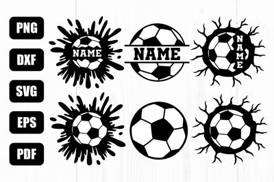 Soccer Svg Bundle, Soccer Ball Monogram Svg, Soccer Designs SVG Litke Designs 
