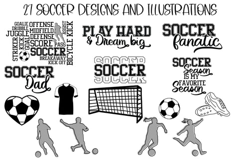 Soccer SVG Bundle, Soccer Mom SVG, Soccer Mom Shirt Design, Game Day SVG, Soccer Ball SVG SVG Designing Digitals 