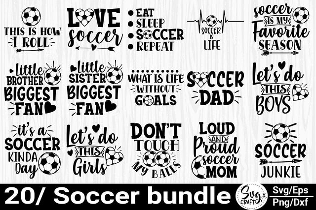 Soccer SVG bundle SVG Svgcraft 