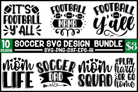Soccer Svg Design Bundle SVG SVGista 