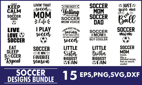 Soccer SVG Designs Bundle SVG PatternFeed8 