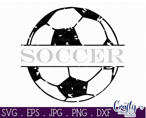 Soccer Svg - Distressed Soccer Ball Svg SVG Crafty Mama Studios 