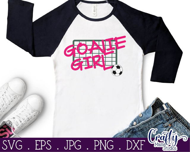 Soccer Svg - Goalie Girl Svg - Soccer Ball Svg SVG Crafty Mama Studios 