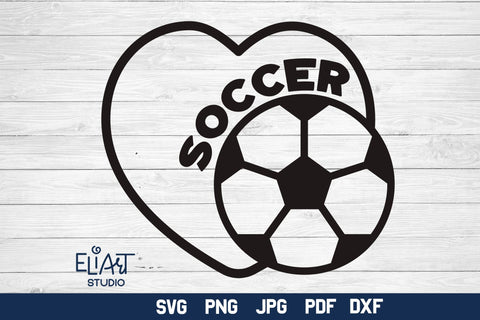 Soccer SVG, Love Soccer PNG, Soccer Fan SVG Design. SVG Elinorka 