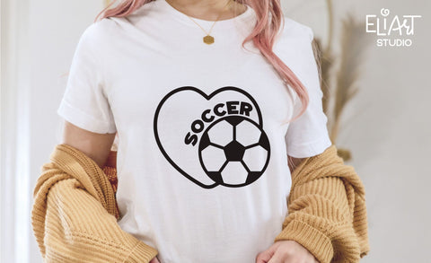 Soccer SVG, Love Soccer PNG, Soccer Fan SVG Design. SVG Elinorka 