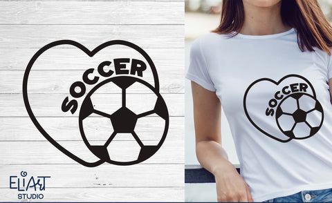 Soccer SVG, Love Soccer PNG, Soccer Fan SVG Design. SVG Elinorka 