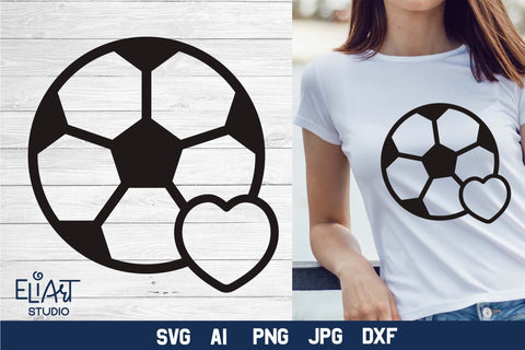 Soccer SVG, Love Soccer PNG, Soccer Fan SVG Design. SVG Elinorka 