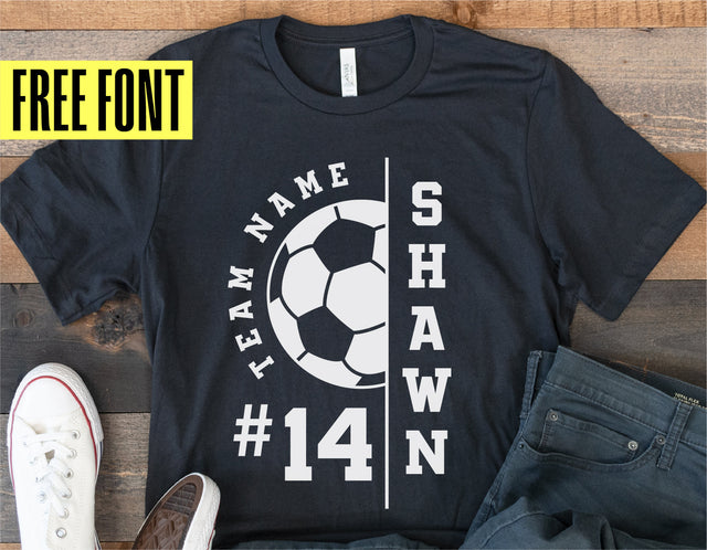 Soccer Team Svg Png, Soccer Ball Player Template, Ai Eps Svg Png Dxf, Soccer Mom Svg, Soccer Shirt svg, Cut File, Cricut, Silhouette SVG Midday SVG 