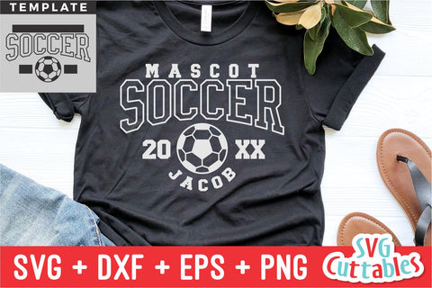 Soccer Template 0031 | SVG Cut File SVG Svg Cuttables 