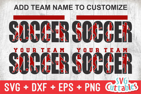 Soccer Template svg Cut File - Soccer svg - Soccer Team - Soccer Template 0024 - svg - eps - dxf - png - Silhouette - Cricut - Digital File SVG Svg Cuttables 