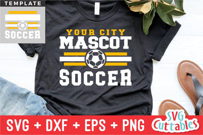 Soccer Template svg Cut File - Soccer svg - Soccer Team - Soccer Template 0026 - svg - eps - dxf - png - Silhouette - Cricut - Digital File SVG Svg Cuttables 