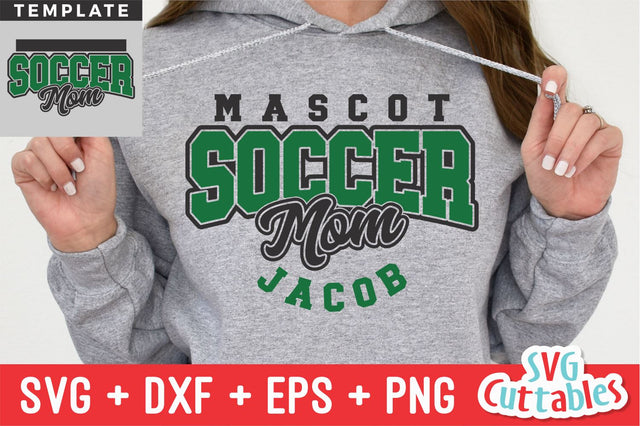 Soccer Template svg Cut File - Soccer svg - Soccer Team - Soccer Template 0042 - svg - eps - dxf - png - Silhouette - Cricut - Digital File SVG Svg Cuttables 