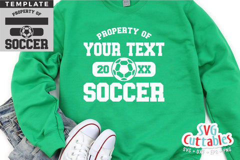 Soccer Template svg Cut File - Soccer svg - Soccer Team - Soccer Template 0044 - svg - eps - dxf - png - Silhouette - Cricut - Digital File SVG Svg Cuttables 