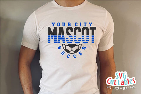 Soccer Template svg Cut File - Soccer svg - Soccer Team - Soccer Template 0045 - svg - eps - dxf - png - Silhouette - Cricut - Digital File SVG Svg Cuttables 