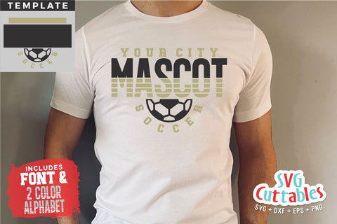 Soccer Template svg Cut File - Soccer svg - Soccer Team - Soccer Template 0045 - svg - eps - dxf - png - Silhouette - Cricut - Digital File SVG Svg Cuttables 