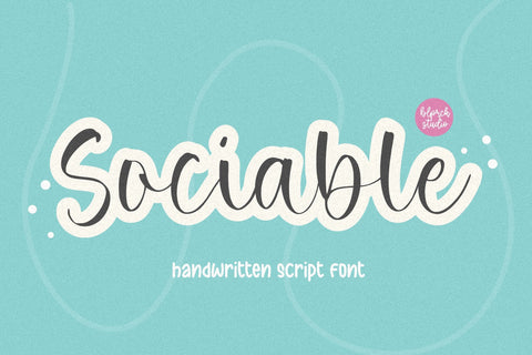 Sociable Font Font Balpirick 