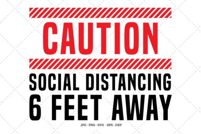 Social Distance, Social Distancing, Keep Away, 6 Feet Away, 6 Feet Away Svg, Face Mask Svg, Clipart Clip Art SVG SVG Digital Designer 