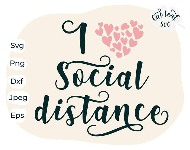 Social distance svg, Social distancing svg, Quarantine svg, Nurse svg, epidemy awareness, staycation, keep social distance, stay home SVG CutLeafSvg 