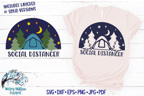 Social Distancer SVG Cut File SVG Wispy Willow Designs 