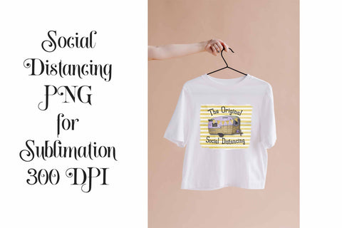 Social Distancing Camping PNG for Sublimation Sublimation Digital Honeybee 
