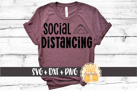 Social Distancing - Camping SVG PNG DXF Cut Files SVG Cheese Toast Digitals 