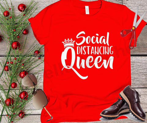 Social distancing queen svg, social distancing t shirt svg, cut files, covid t shirt svg, covid 19 svg, health awareness svg SVG Isabella Machell 