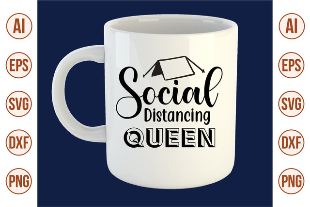 Social Distancing Queen svg SVG orpitasn 